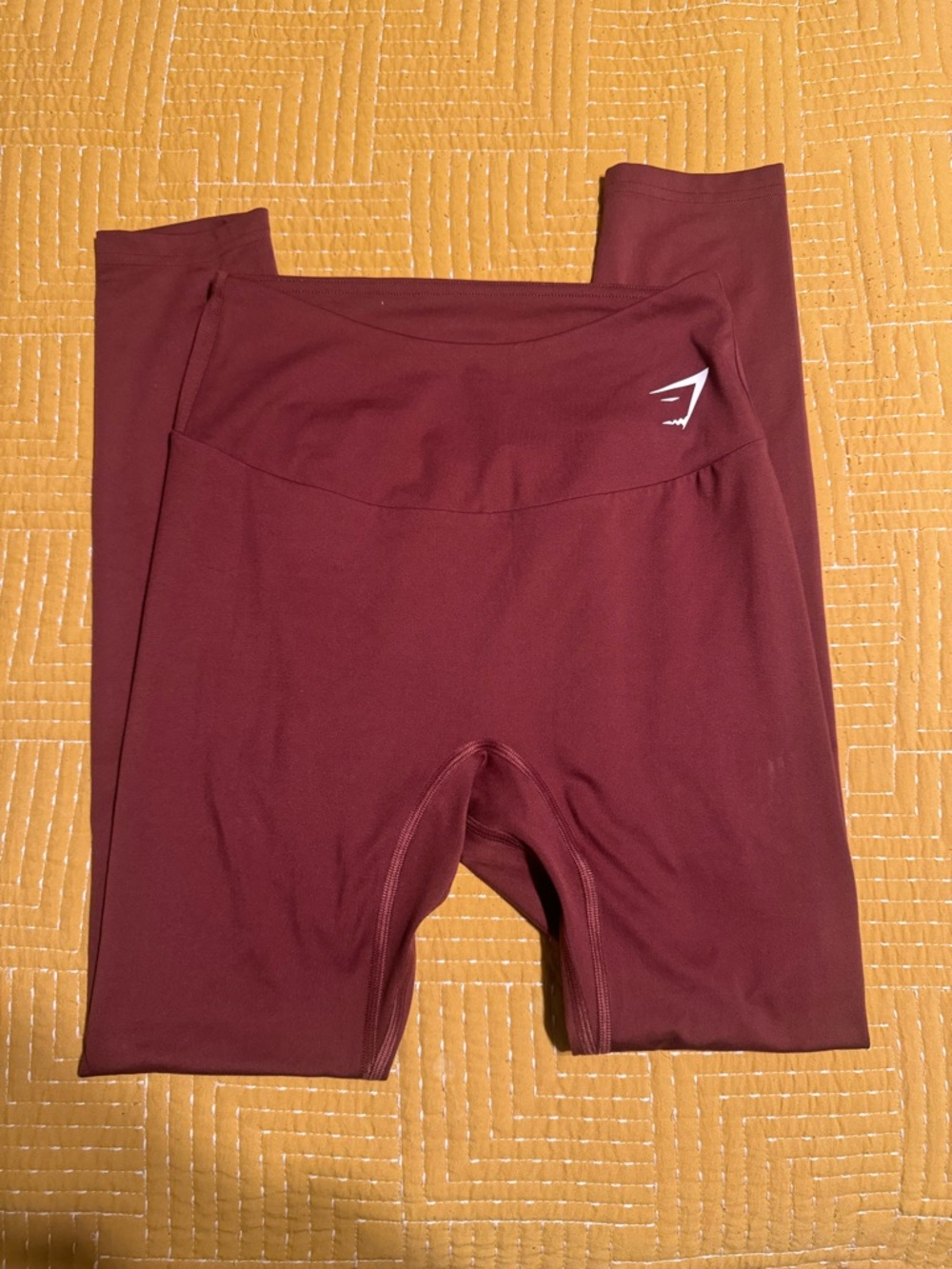 Gymshark Kids Maroon High-Waist Performance Leggings